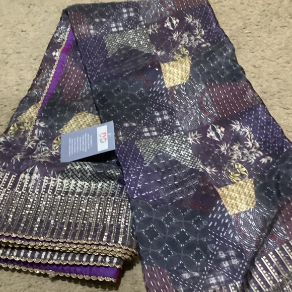 Other - Elegant Purple and Gold Women's designer saree